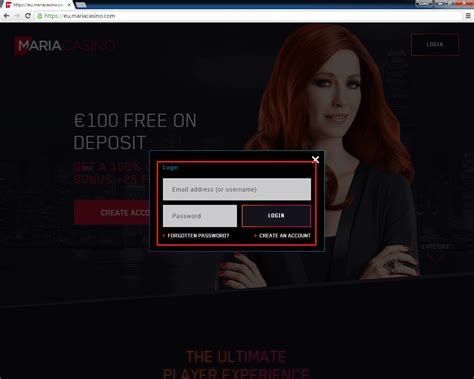 maria casino login